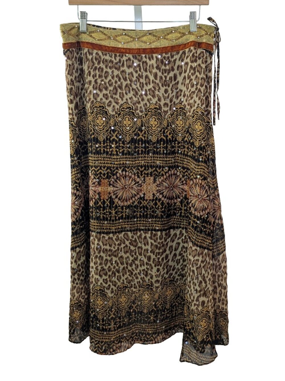 WD NY Vintage Bedazzled Midi Skirt